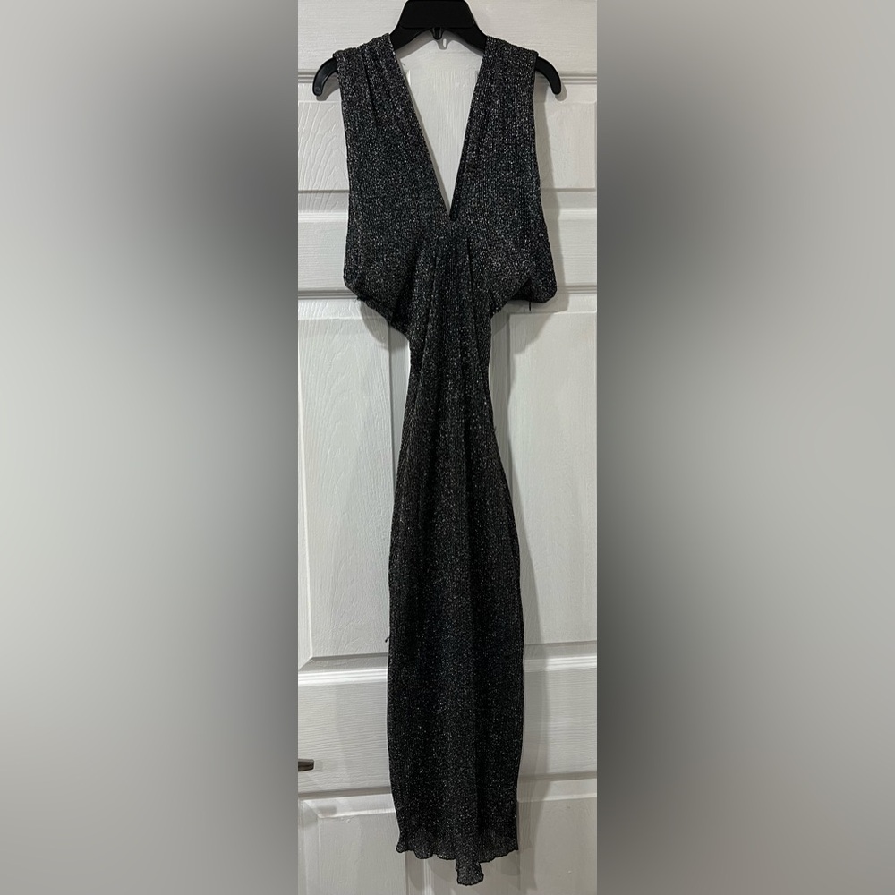 Zara Elegant Black Sleeveless Dress S NWT